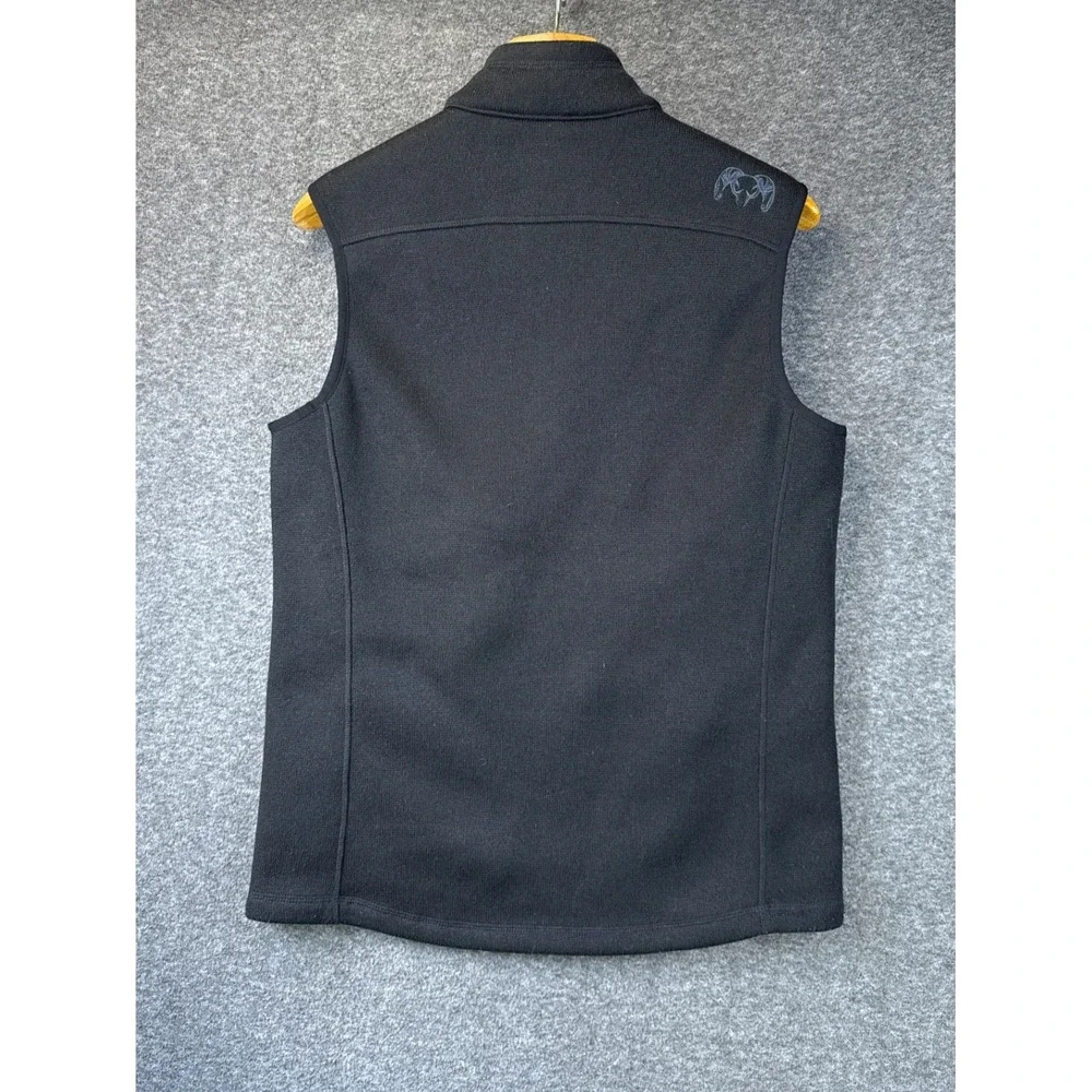KUIU Base Camp Sweater Fleece Vest Mens Medium Black Hunt Hike Full Zip 14028